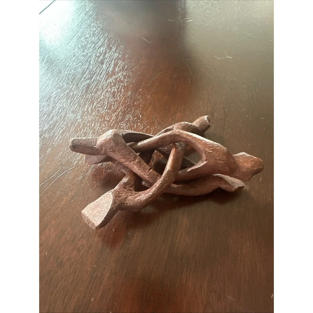Cobra Carved Wood‎ Tripod Stands Set 2 Shell Smudge Bowl Crystal Ball 4